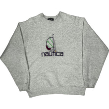  Nautica Logo Sweatshirt - Large - Grey Cotton