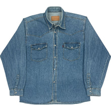  Levis Denim Shirt - Large - Blue Cotton