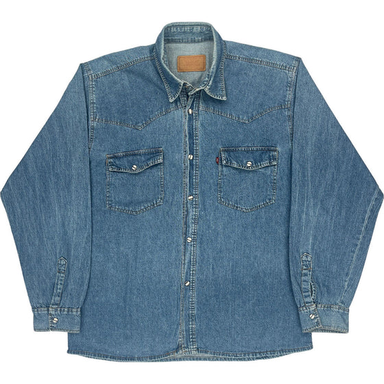 Levis Denim Shirt - Large - Blue Cotton