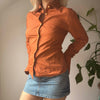 Vintage orange Castello Donna Shirt - womens medium