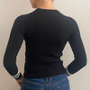 Vintage black Valentino Long Sleeve Top - womens x-small