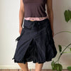 Vintage black Patrice Breal Cargo Skirt - womens 29" waist