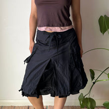  Vintage black Patrice Breal Cargo Skirt - womens 29" waist