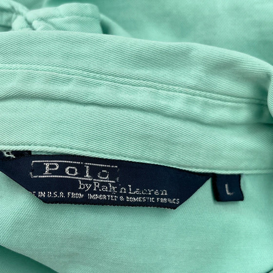 Polo Ralph Lauren Jacket - Large Teal Cotton