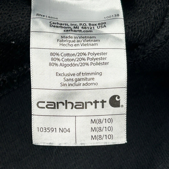 Carhartt Baggy Hoodie - Medium Black Cotton Blend