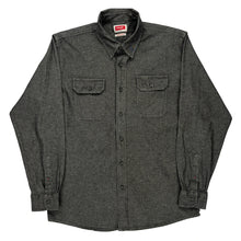  Wrangler Shirt - Large Grey Cotton Blend