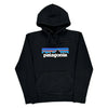 Patagonia Graphic Hoodie - Small Black Polyester Blend