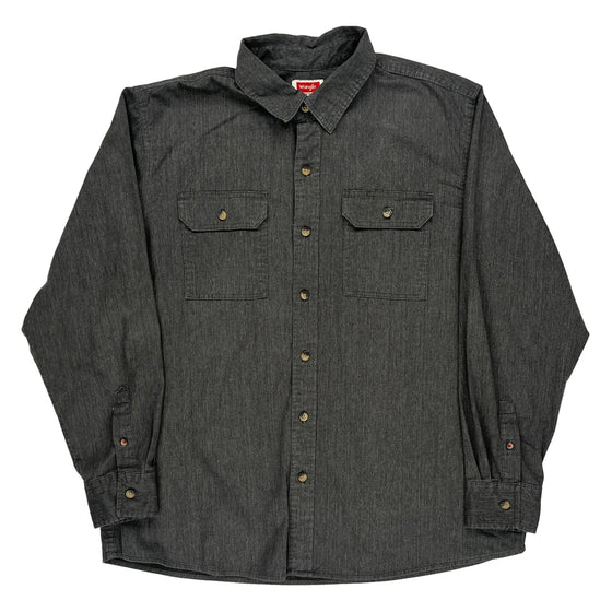 Wrangler Shirt - XL Grey Cotton