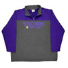 Vikings Football Nfl Graphic 1/4 Zip - 3XL Grey Cotton Blend