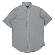  Ralph Lauren Striped Shirt - Small Blue Cotton