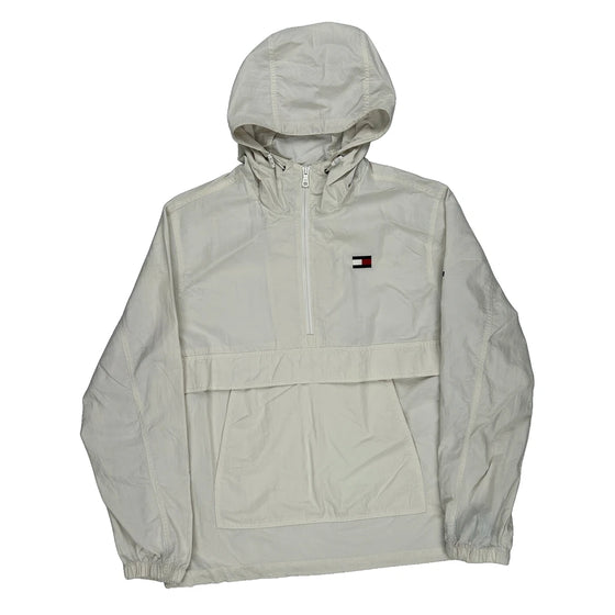 Tommy Hilfiger Windbreaker - Large Cream Nylon