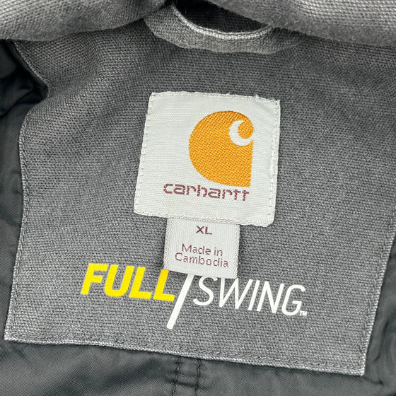 Klondex Mines Ltd Carhartt Jacket - XL Grey Cotton Blend