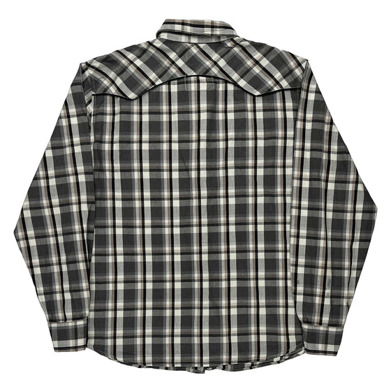 Levis Checked Shirt - Large Black Cotton