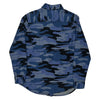 Lee Camo Shirt - Medium Blue Cotton Blend