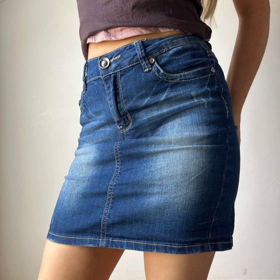 Vintage blue Blusky Denim Skirt - womens 28" waist