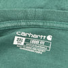 Pocket Carhartt Oversized Long Sleeve T-Shirt - 3XL Green Cotton