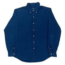  Indigo Oxford Ralph Lauren Shirt - Large Blue Cotton