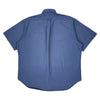 Blaire Ralph Lauren Fitted Short Sleeve Shirt - XL Blue Cotton