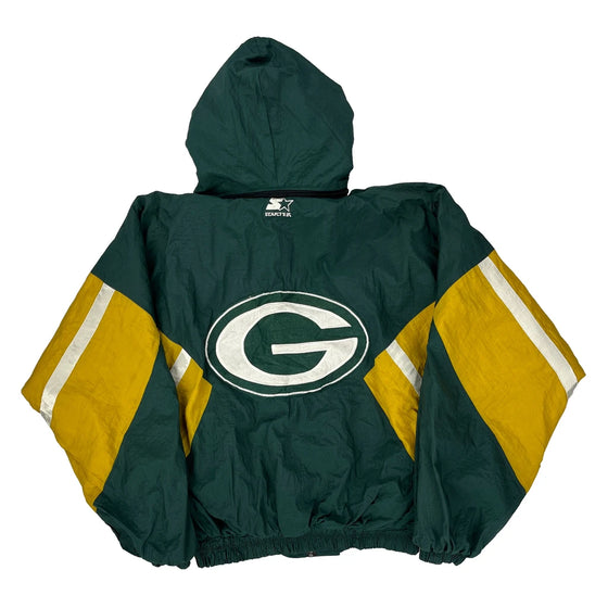 Green Bay Packers Starter Nfl Varsity Jacket - Medium Green Nylon