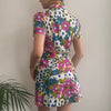 Vintage multicoloured Luisa Spagnoli Co-Ord - womens x-small