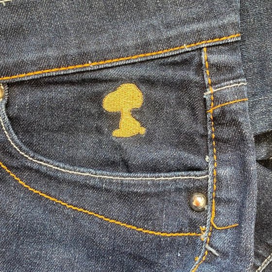 Vintage blue Snoopy Jeans - womens 27" waist