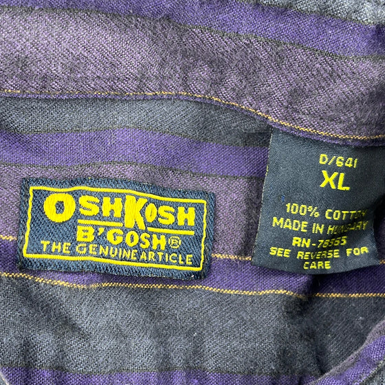 Oshkosh Shirt - XL Purple Cotton