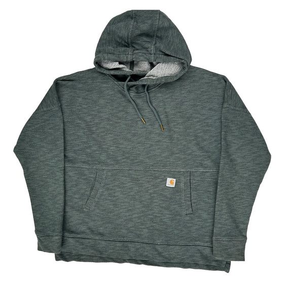 Carhartt Hoodie - Large Grey Cotton Blend