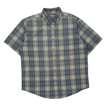  Carhartt Checked Short Sleeve Shirt - Large Blue Cotton