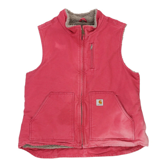 Vintage pink Lightly Worn Carhartt Gilet - womens x-large