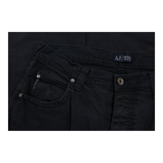 Armani Jeans Jeans - 33W UK 12 Black Cotton Blend