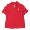 Vintage red Burberry Brit Polo Shirt - mens xx-large