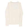 Tommy Hilfiger Long Sleeve Top - Small White Cotton Blend