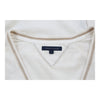 Tommy Hilfiger Long Sleeve Top - Small White Cotton Blend