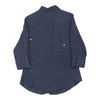 Fred Perry Shirt - Large Blue Linen