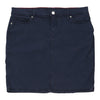 Tommy Hilfiger Mini Skirt - 32W UK 12 Navy Cotton