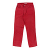 Moschino Trousers - 28W UK 8 Red Cotton