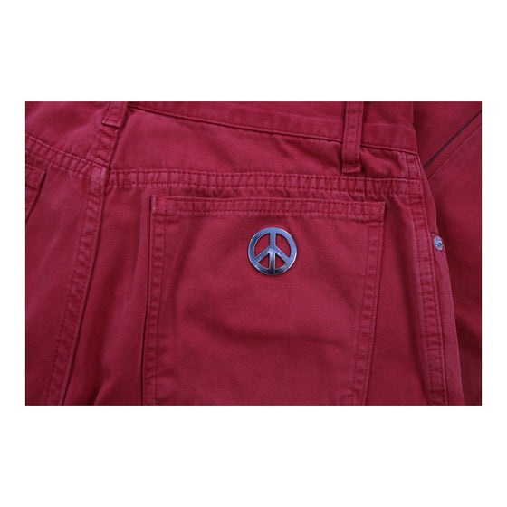 Moschino Trousers - 28W UK 8 Red Cotton