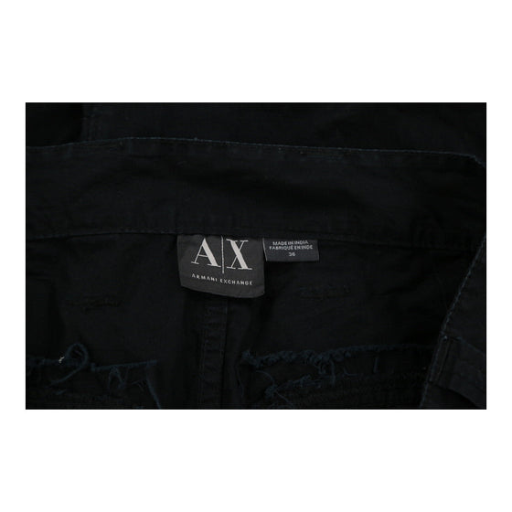 Vintage black Armani Exchange Cargo Trousers - mens 36" waist