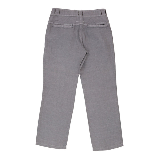 Maison Margiela Trousers - 30W UK 8 Grey Linen