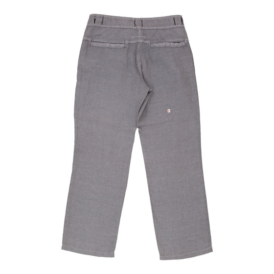 Maison Margiela Trousers - 30W UK 8 Grey Linen