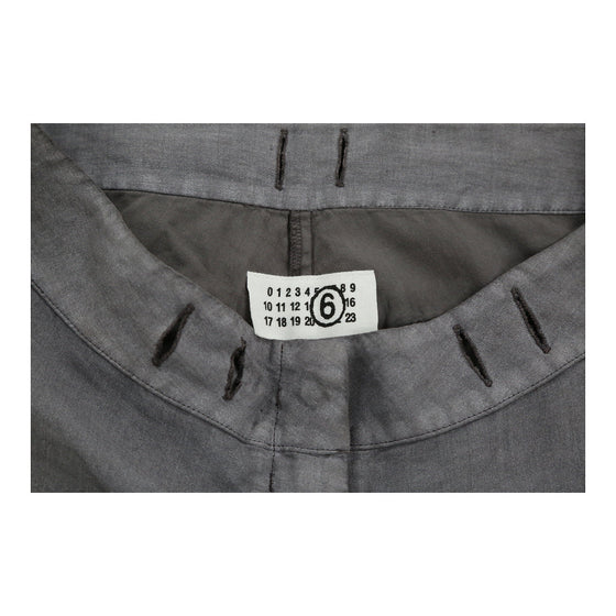 Maison Margiela Trousers - 30W UK 8 Grey Linen