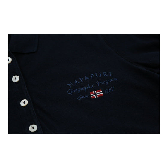 Napapijri Polo Shirt - Medium Navy Cotton