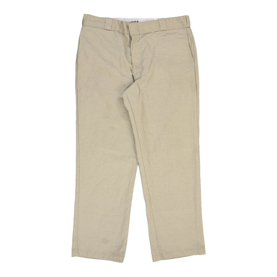 874 Dickies Trousers - 37W 30L Beige Cotton Blend trousers Dickies   