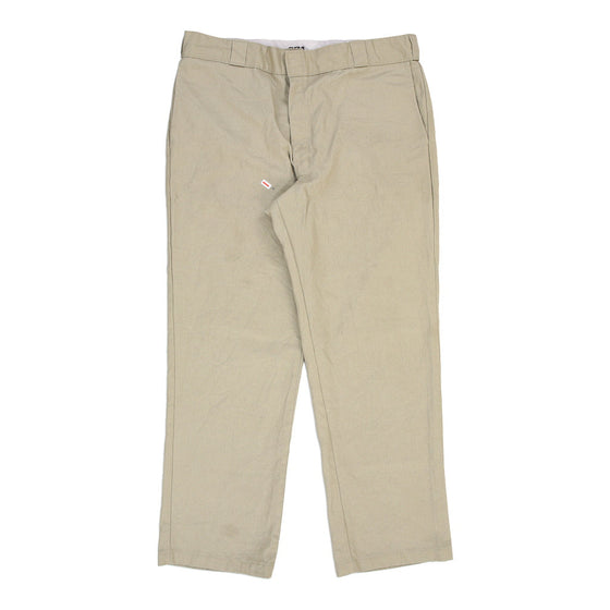 874 Dickies Trousers - 37W 30L Beige Cotton Blend trousers Dickies   