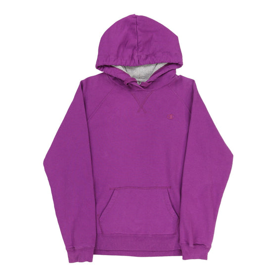 Champion Hoodie - Large Purple Cotton Blend hoodie Champion   