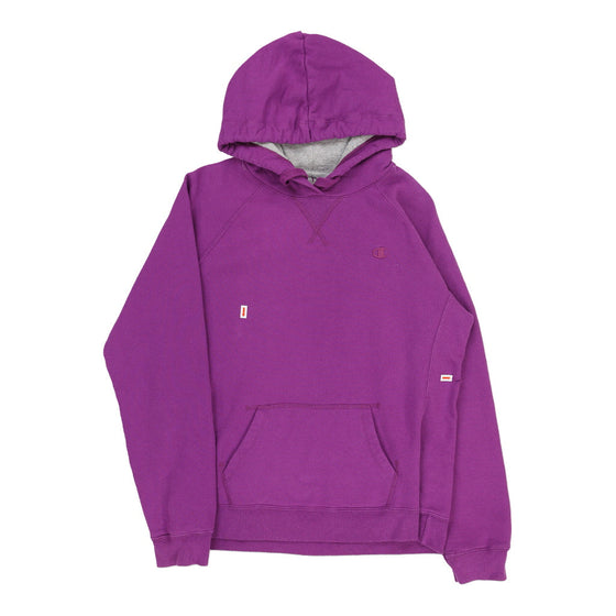 Champion Hoodie - Large Purple Cotton Blend hoodie Champion   