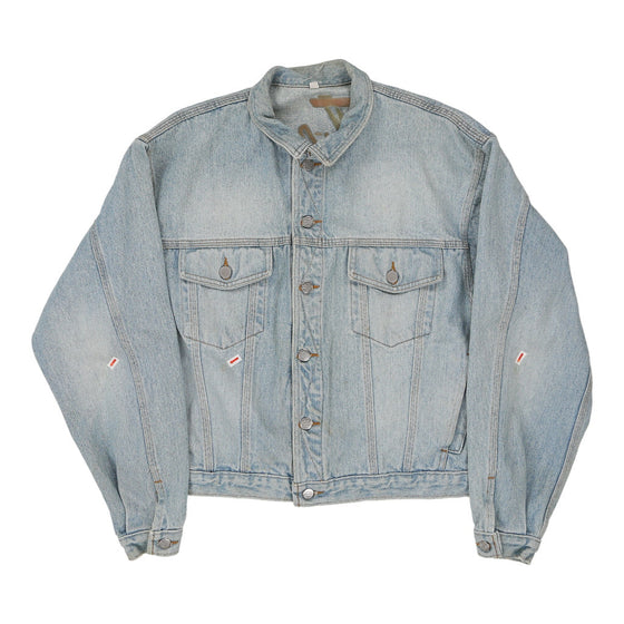 Harley Davidson Denim Jacket - Medium Blue Cotton