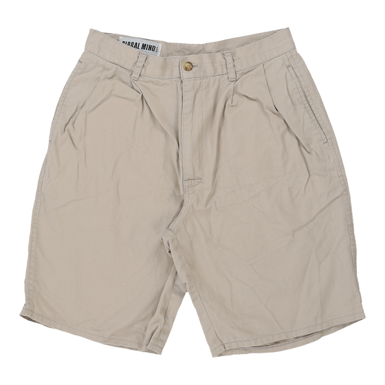 Global Mind Chino Shorts - 28W UK 10 Beige Cotton chino shorts Global Mind   