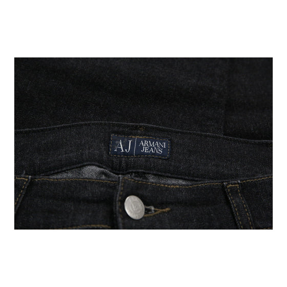 Armani Jeans - 36W UK 18 Black Cotton Blend