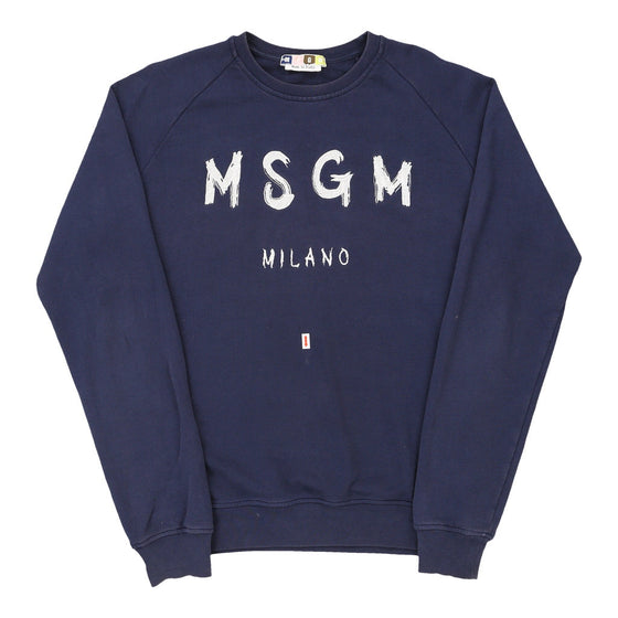 Vintageblue Milano Msgm Sweatshirt - mens large